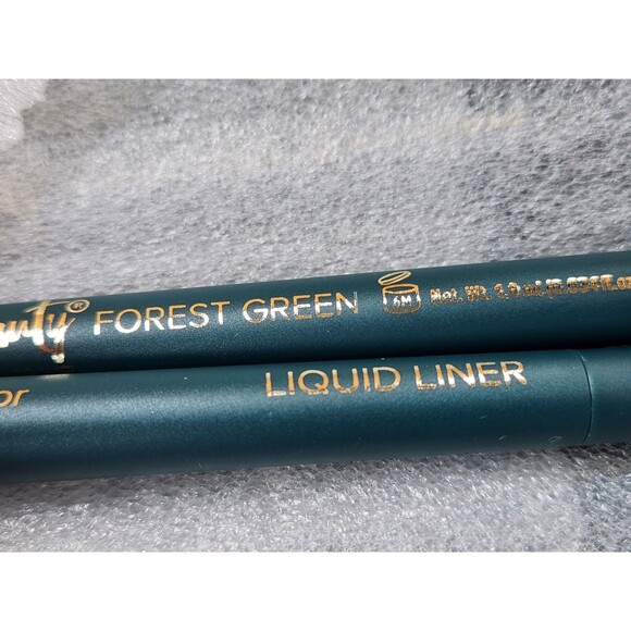 2 Pack Of Belle Beauty by Kim Gravel, Liquid Eyeliner Forest Green - Picture 2 of 3
